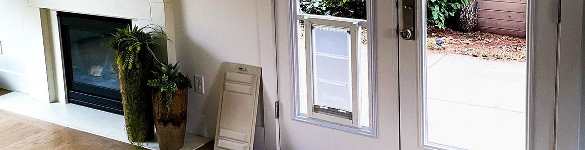 Direct Through Glass Dog Doors Enhance Home Insulation