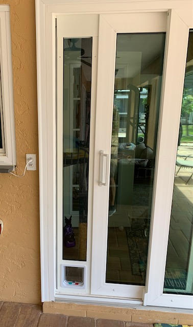 Whiskers & Windows Custom Cat Door For Sliding Glass Doors