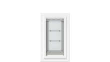 White Endura Flap door, front. High quality pet door.