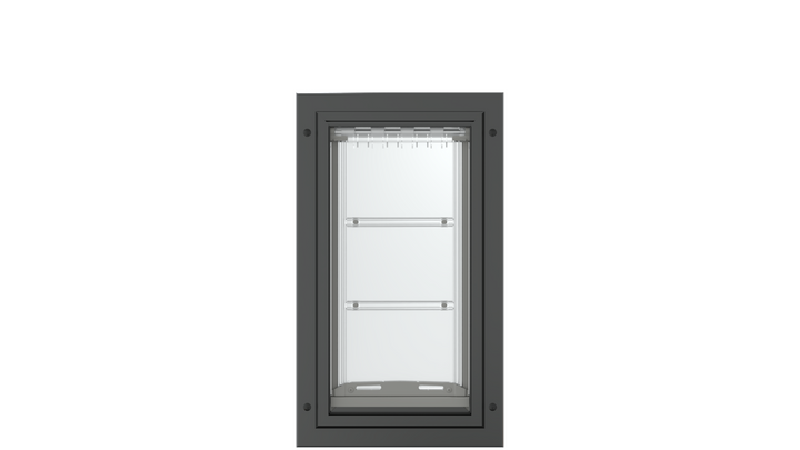 Front view of the black Endura Flap medium single flap.
