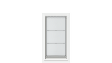 Front view of the white Endura Flap extra large door.