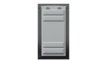 Locked front of the black Endura Flap XL single flap.