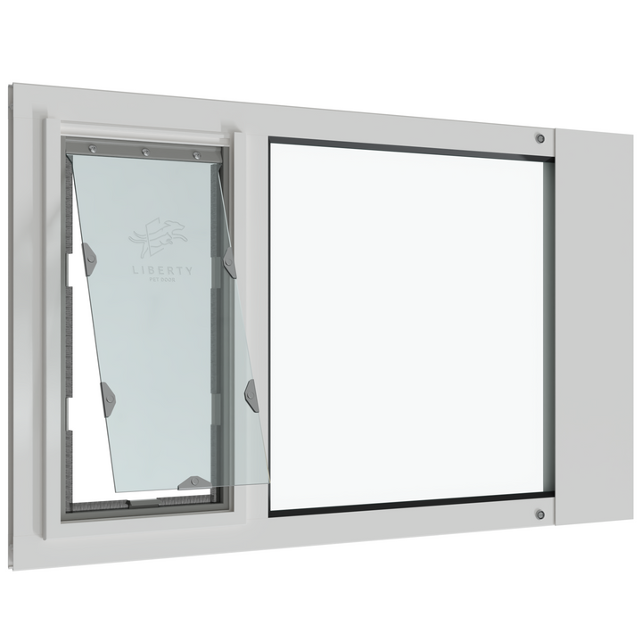Liberty Pet Door for White Sash Windows