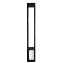 Black-framed pet door insert on a white background.