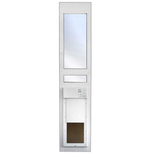 White door panel with window and electronic pet door_Color_White