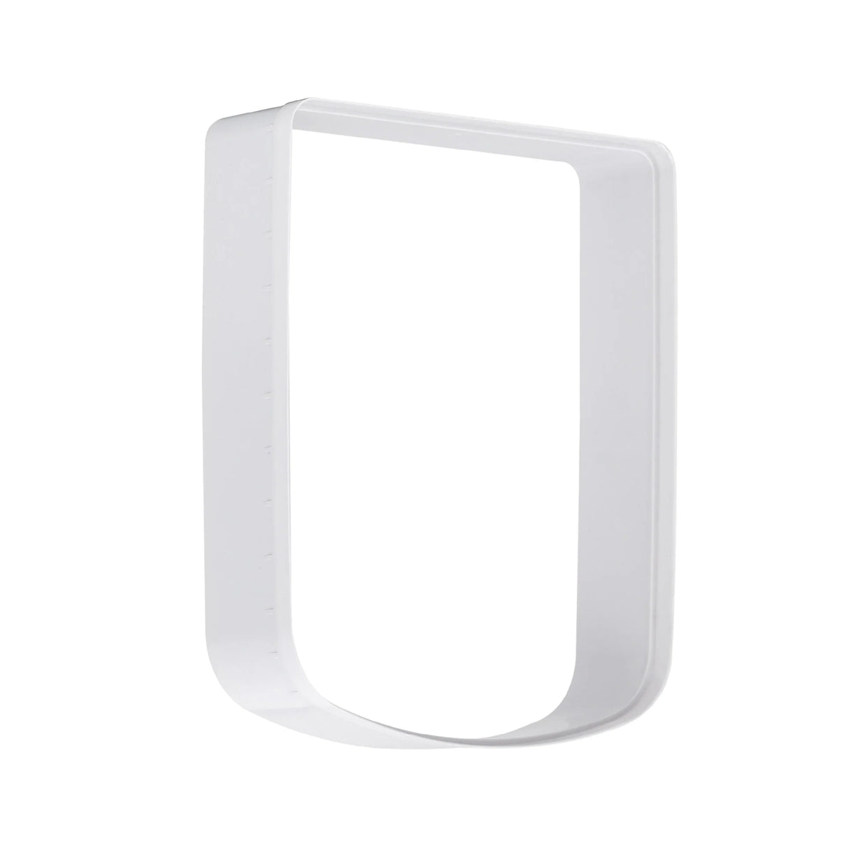 White, rectangular plastic frame on a white background.