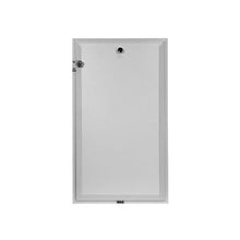 White rectangular door with a lock on the side.