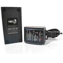 Two High Tech Pet battery chargers, one showing labels and the other showing LED indicators.