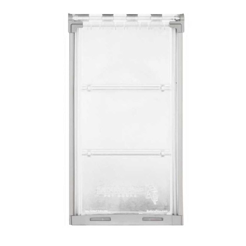 Endura Flap Replacement Flap, medium, translucent rectangular flap on white with hinge tabs at top, two reinforcement bars, and embossed branding.