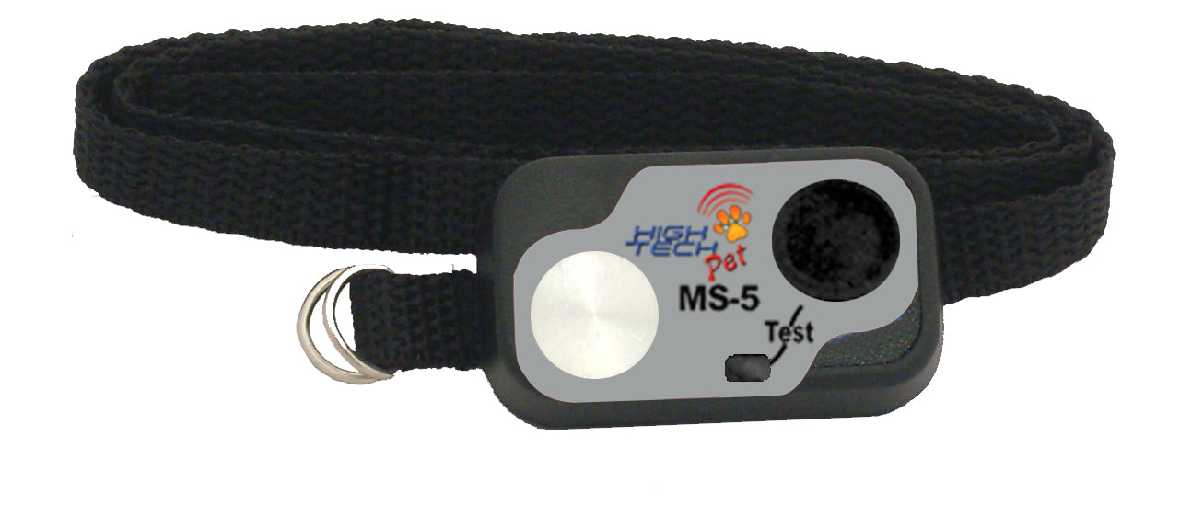 The image shows a High Tech Pet MS-5 collar.