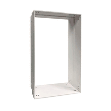 White metal frame.