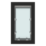Rectangular window with a black frame.