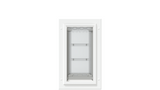 White Endura Flap door, front. High quality pet door.