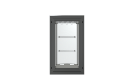 Front view of the black Endura Flap medium single flap.