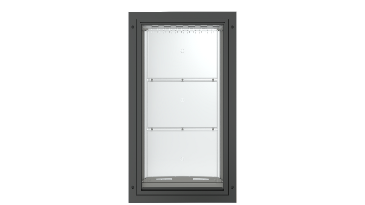 Front view of the black Endura Flap extra large single flap.