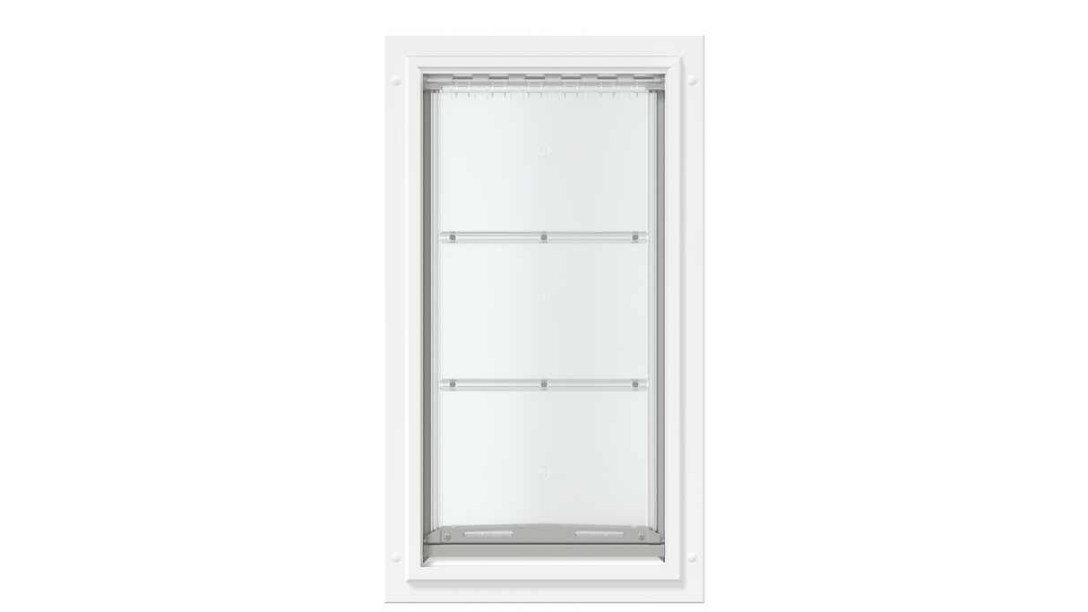 Front view of the white Endura Flap extra large single flap.