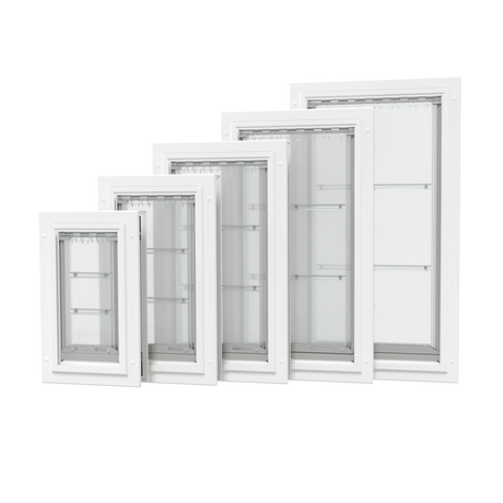 Endura Flap Pet Doors for doors and walls with varying sizes
