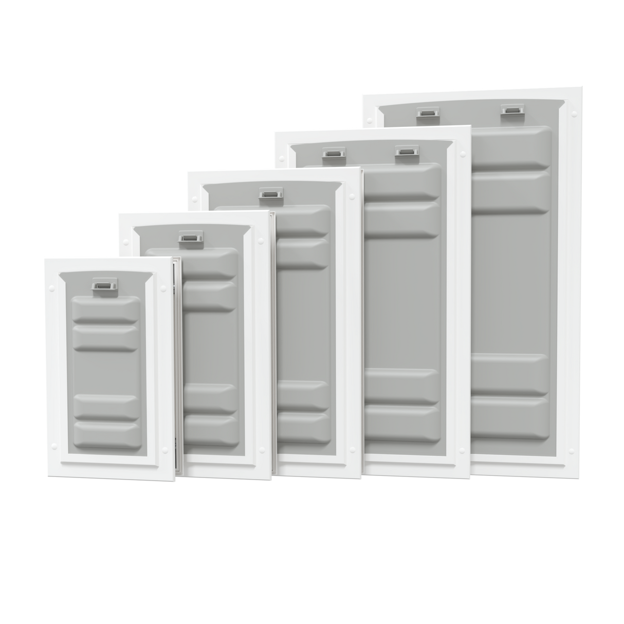 Endura Flap Pet Doors for doors and walls with varying sizes