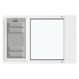 The white Thermo Sash 3e pet door is shown from the front, featuring the Endura Flap, designed for sash windows