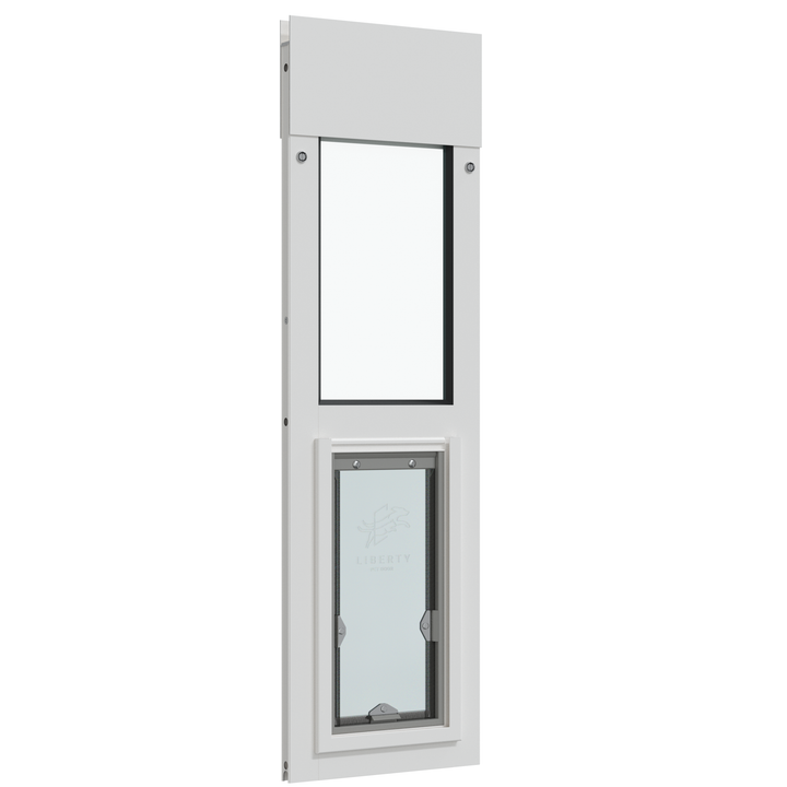 Liberty Pet Door for White Horizontal Sliding Windows