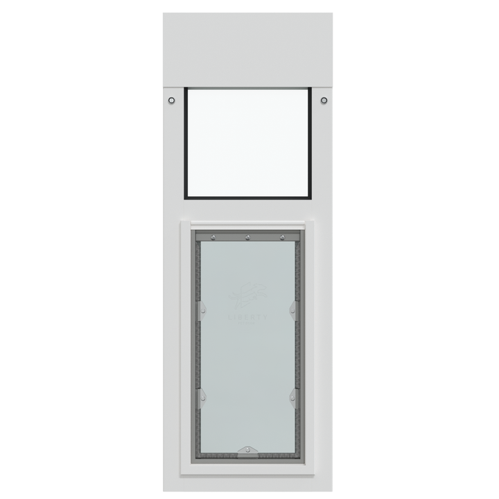 Liberty Pet Door for White Horizontal Sliding Windows