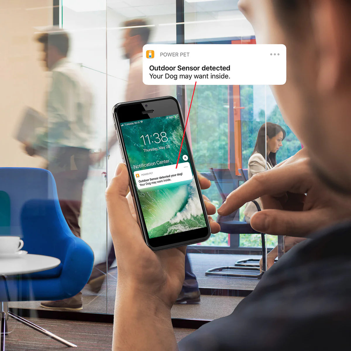 Roll Up High Tech Power Pet Patio Pet Door