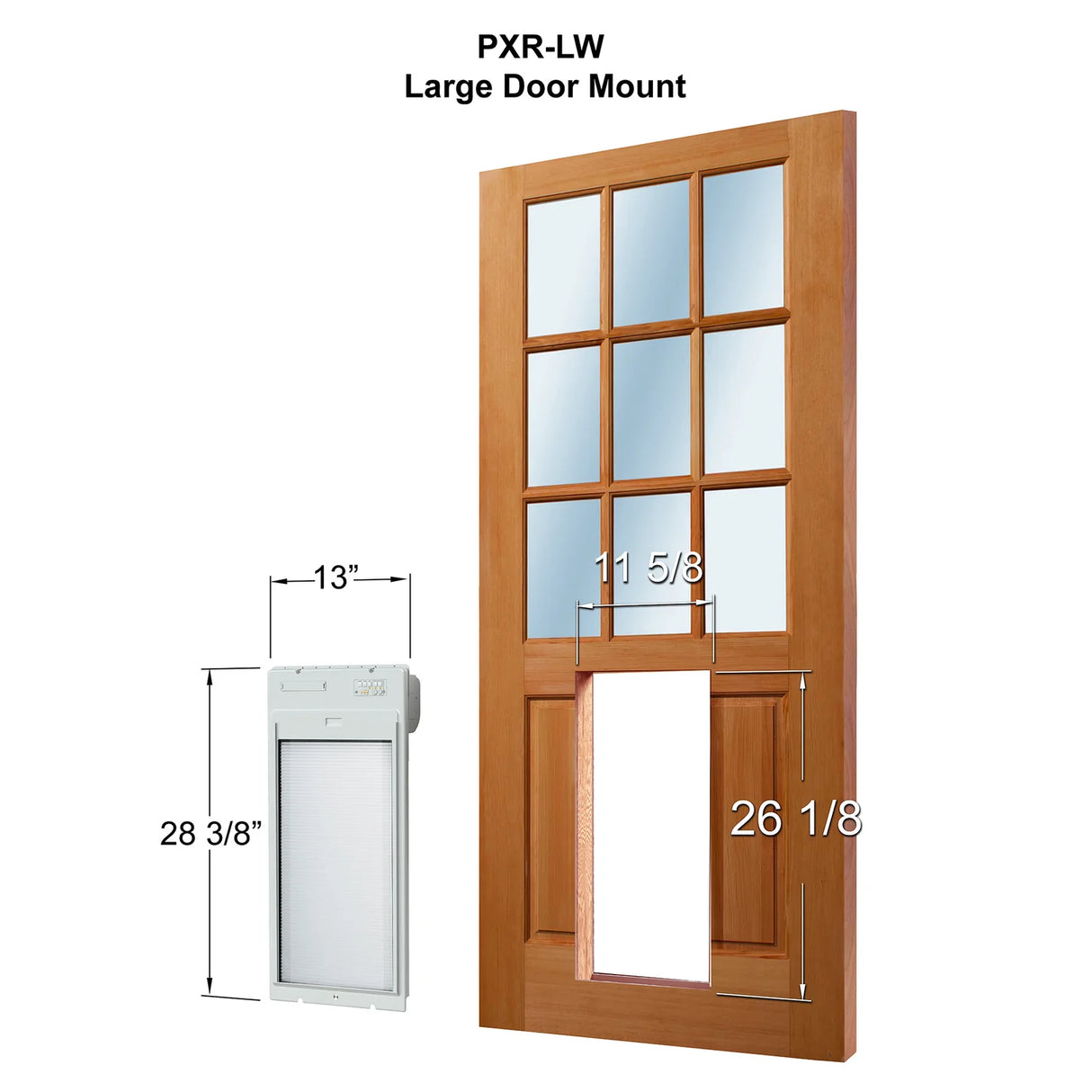 High Tech Power Pet Roll Up Door Mount Dog Door