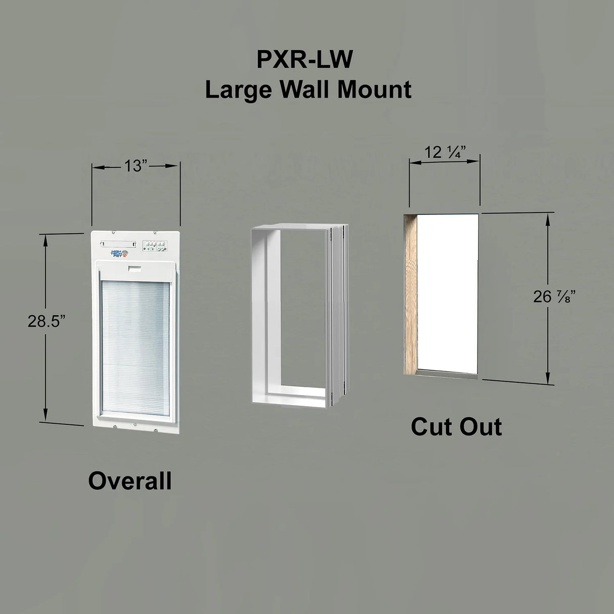 High Tech Power Pet Roll Up Wall Mount Dog Door