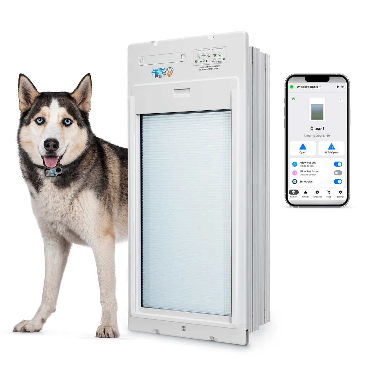 High Tech Power Pet Roll Up Wall Mount Dog Door
