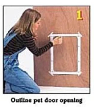 Outline Pet Door Opening