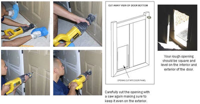 Cut Hole Out Of Door
