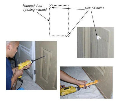 Cut Hole Out Of Door