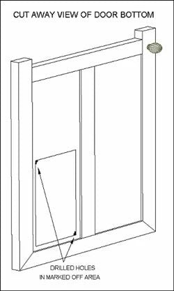 Cut Hole Out Of Door