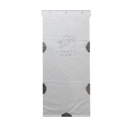 A Liberty Pet Door replacement flap.