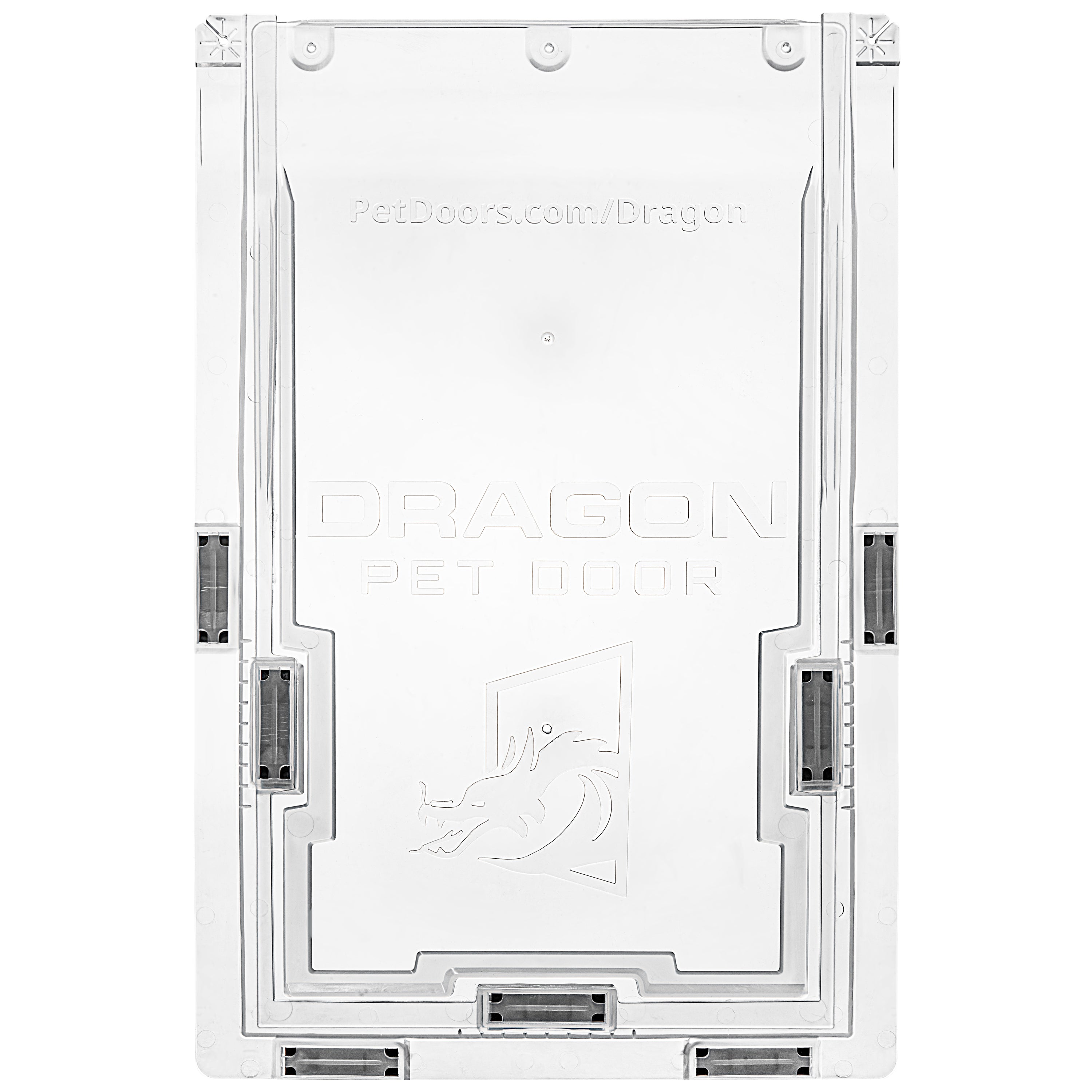 White Dragon Pet Door on a white background.