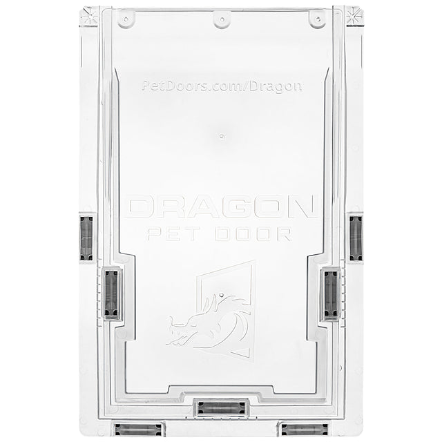 White Dragon Pet Door on a white background.