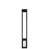 Black sliding glass door pet door insert._Color_Black