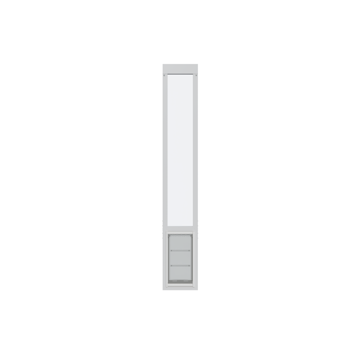 Sliding glass door insert with pet door.