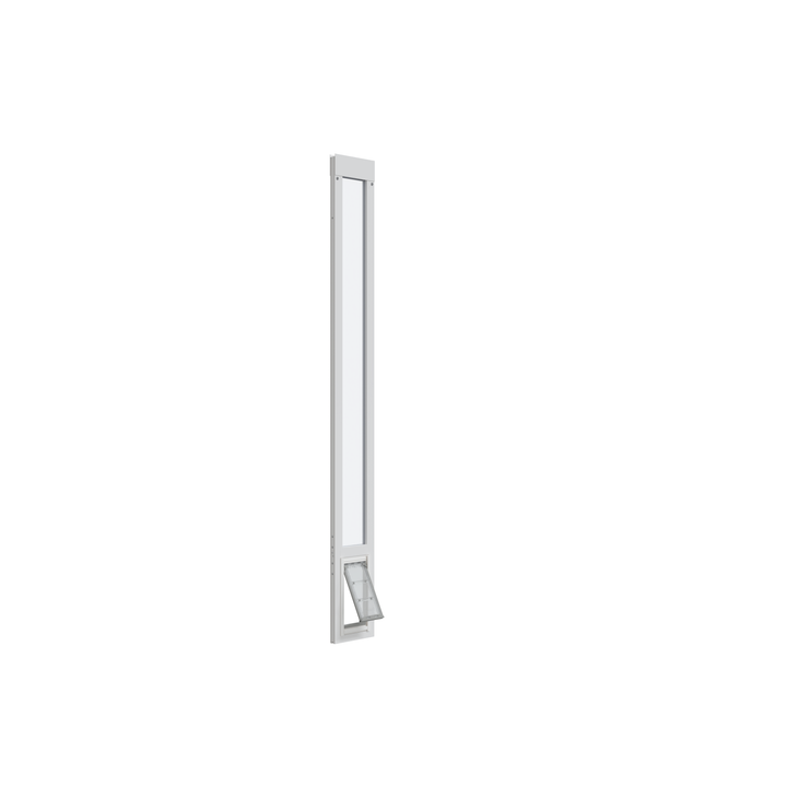 Sliding glass door insert with pet door.