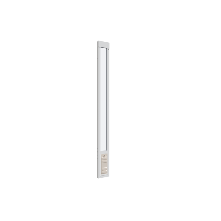 Sliding glass door insert with pet door.