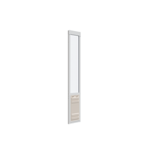Sliding glass door insert with pet door.