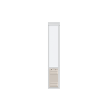 A pet door insert for a sliding glass door.
