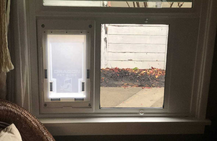 Dragon Double Flap Pet Door for Sash Windows