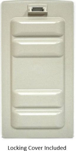 A beige locking cover is shown.