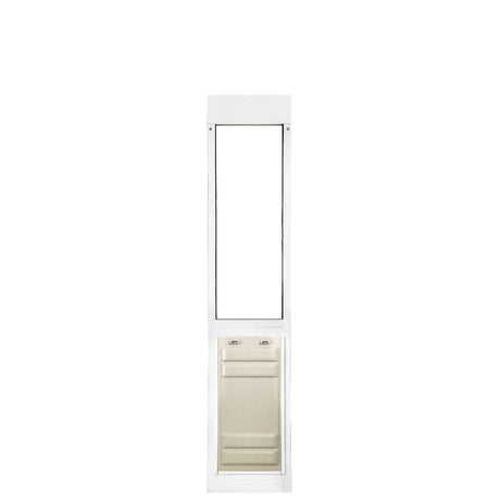 White patio pet door insert.