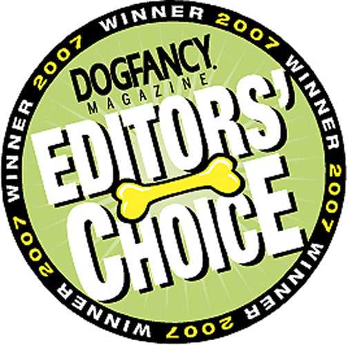 Dog Fancy Magazine 2007 Editors' Choice award seal.