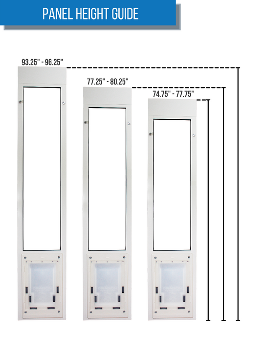 Dragon Double Flap Pet Door for Aluminum Sliders
