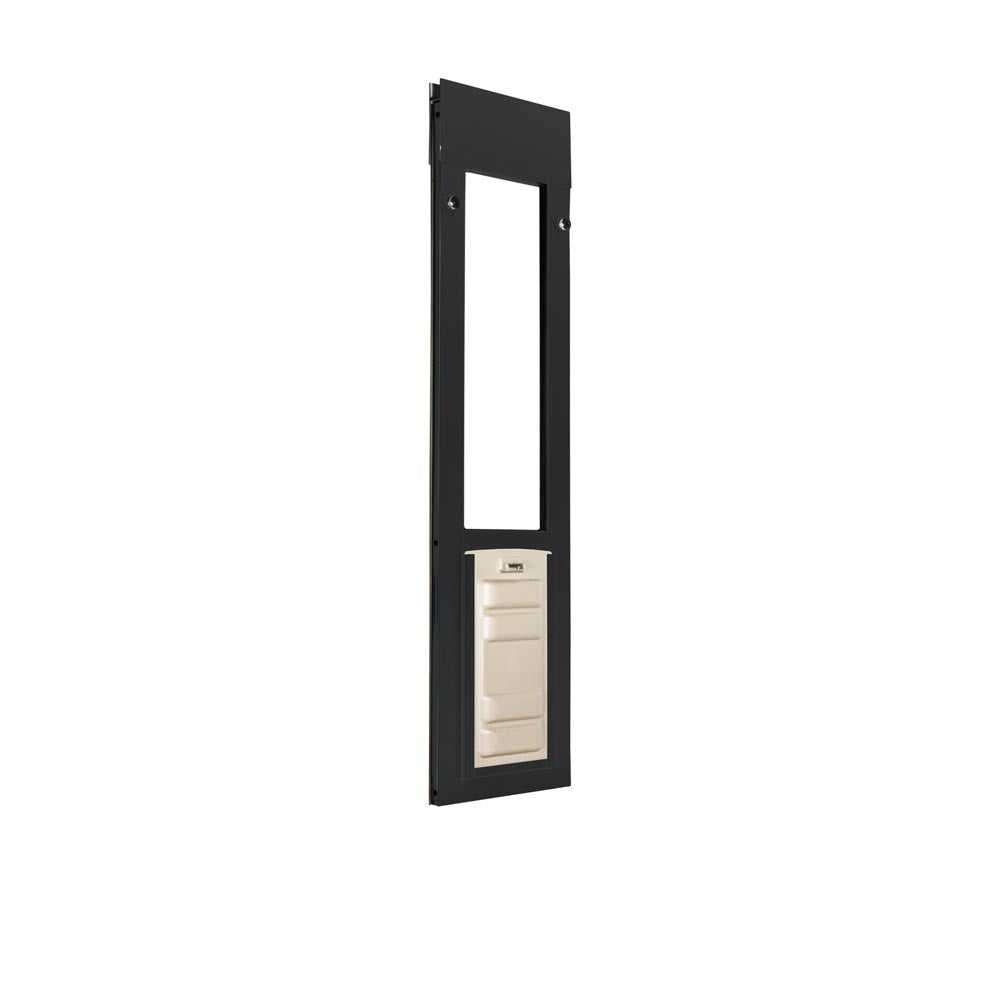 A black frame with a narrow rectangular opening and a beige panel at the bottom.