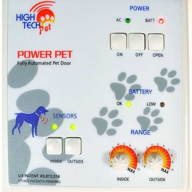 High tech power pet automatic patio pet door new arrivals