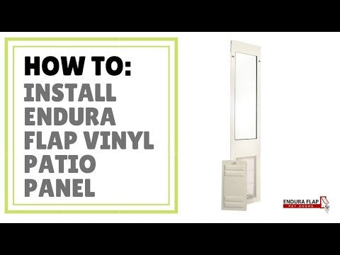 Endura Flap Severe Weather Vinyl Sliding Glass Dog Door